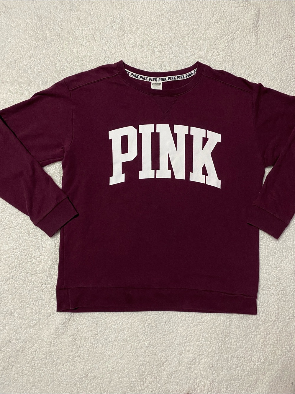 Pink Victoria’s Secret women’s size large long sleeve sweater - sweatshirt